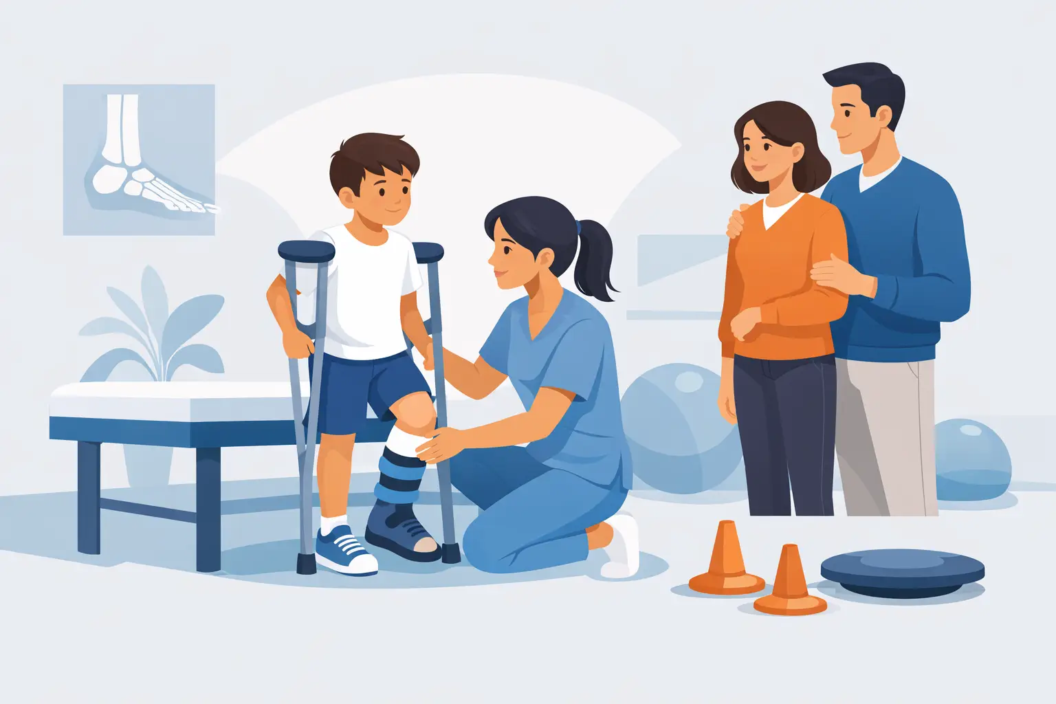 An Ankle Rehabilitation Child Example for Parents