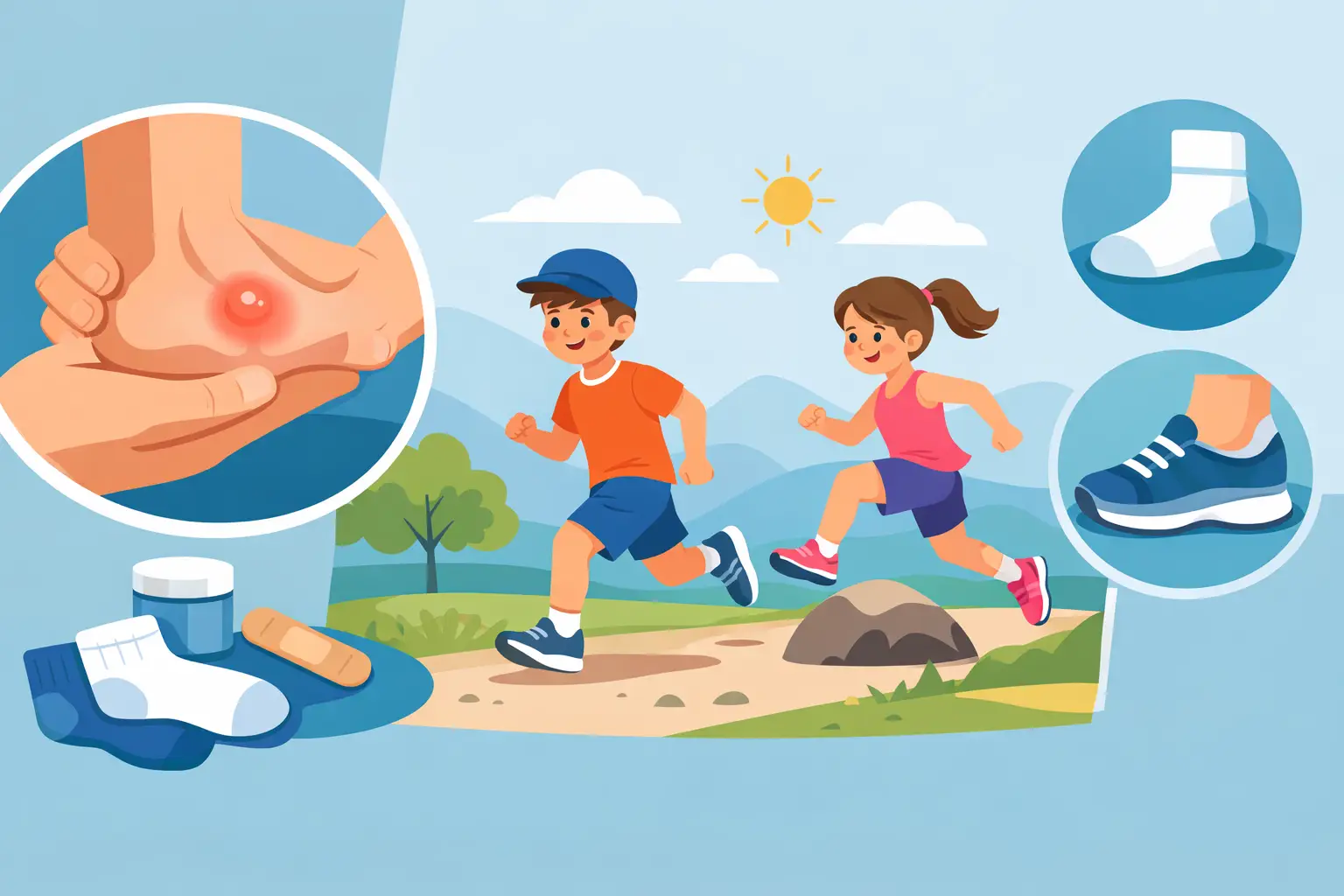 Children's Foot Blister Prevention for Active Kids