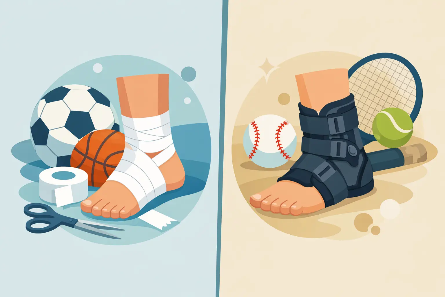 Sports Taping Versus Ankle Braces for Kids