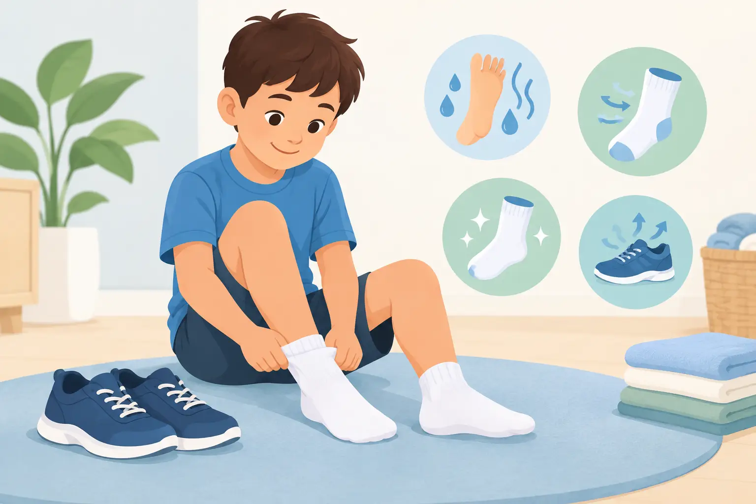 How to Manage Sweaty Feet in Children Safely